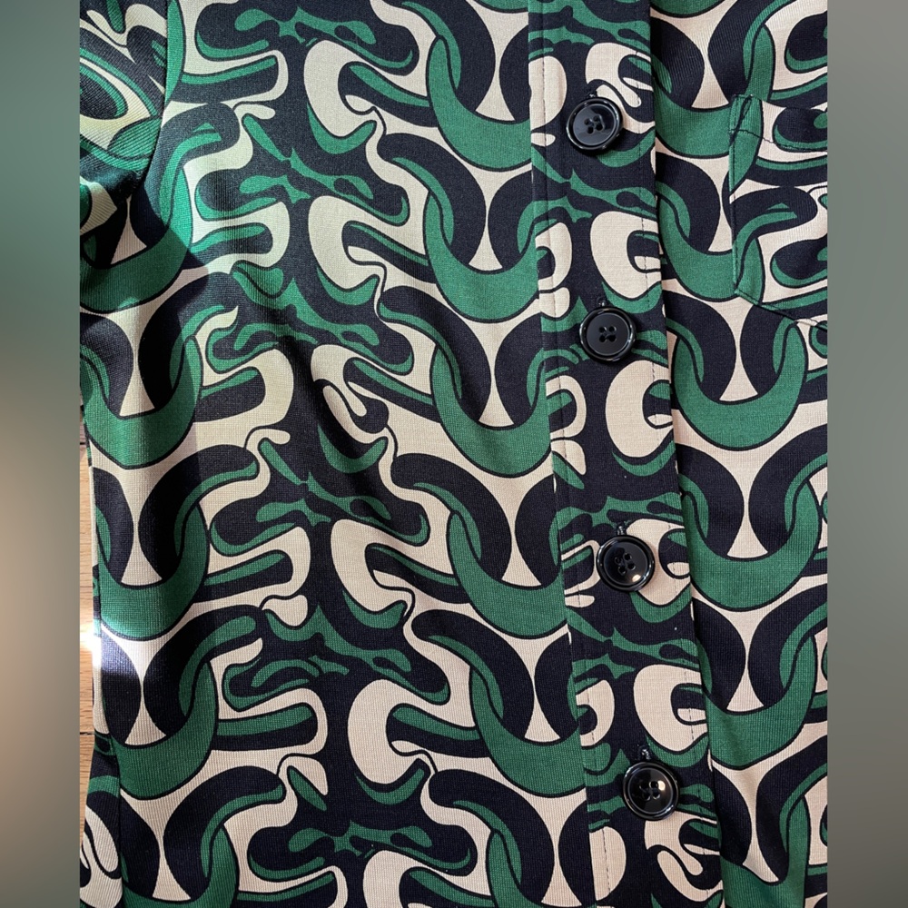 Diane von Furstenberg Silk Long Sleeve Dress, 2 - Picture 5 of 15